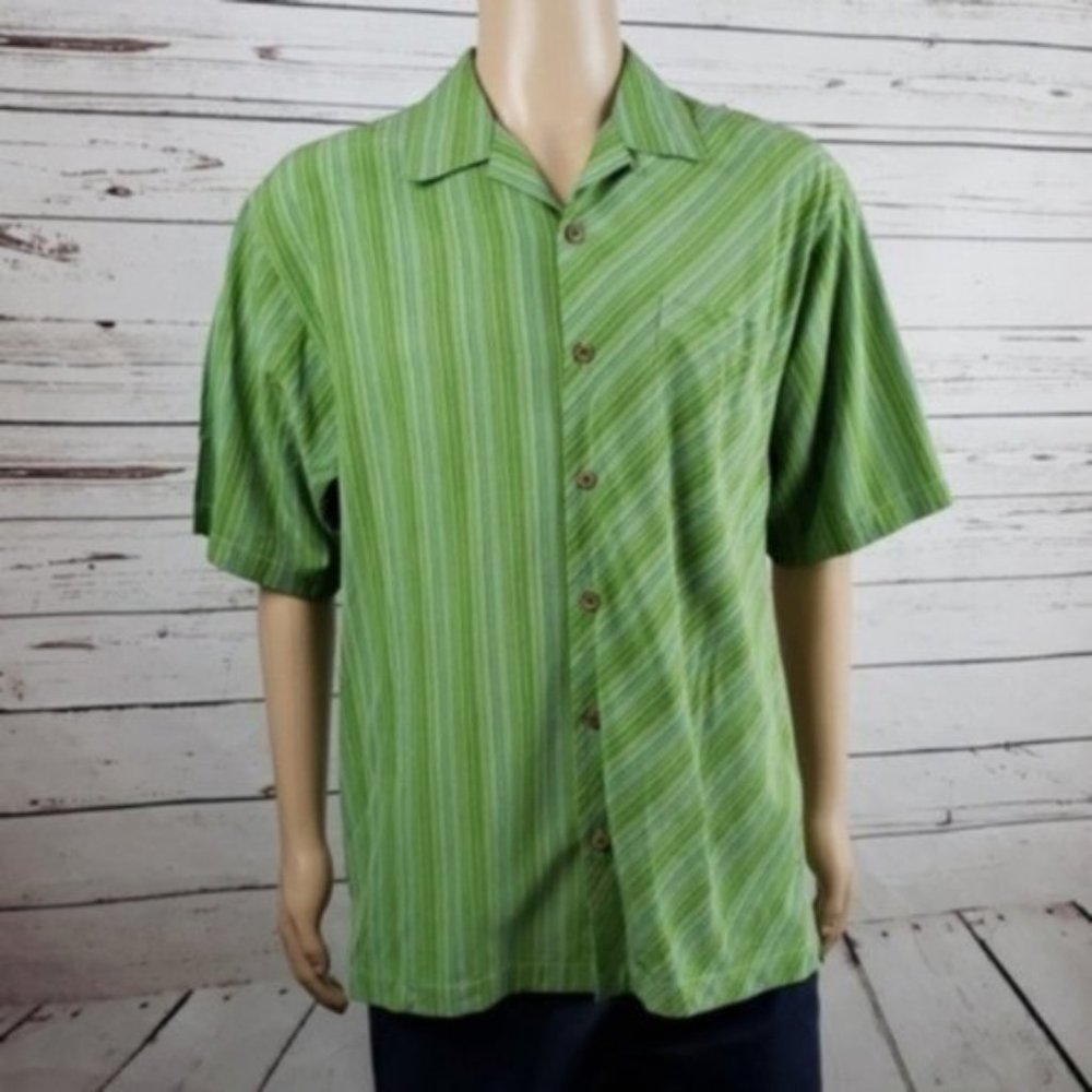 Tommy Bahama Medium 100% Silk Button Down Shirt